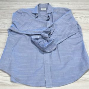 Boggi 2XL Blue Cross Checked long sleeve shirt